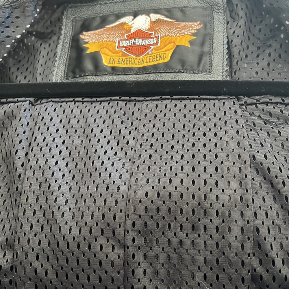 🏍 💯% AUTHENTIC-HARLEY DAVIDSON LEATHER JACKET                 🏍 NEW CONDITION - Picture 8 of 11